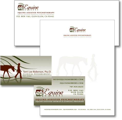 Red Mare Equine Identity Set designed by Equine Originals