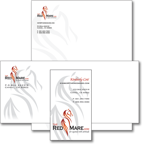 Red Mare Equine Identity Set designed by Equine Originals
